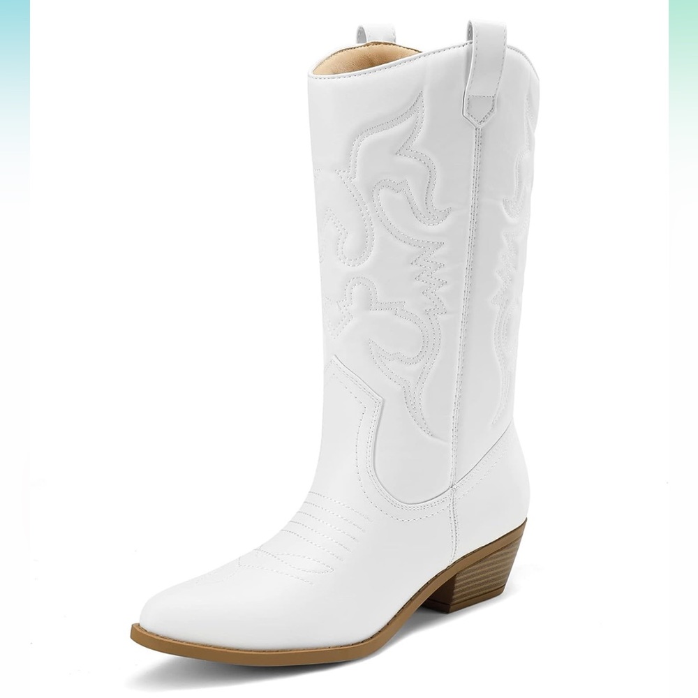 White cowboy boots